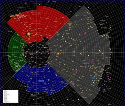 40k Galaxy Map with classifications: Warhammer40k | Galaxy map, Milky ...