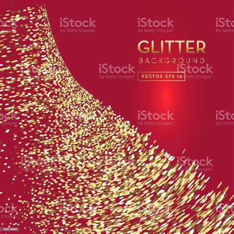 Red And Gold Glitter Background Template Design Layouts Stock ...