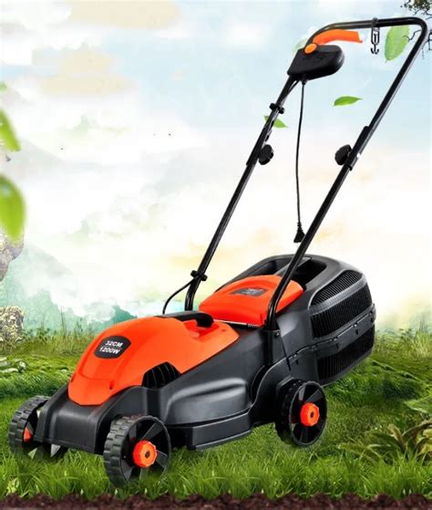 220V Electric Pusher Lawn Mower Horticultural Tool Household Weeder ...