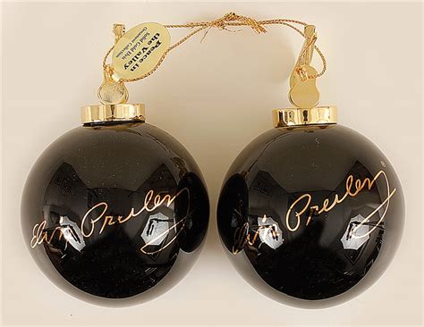 Lot Detail - Elvis Presley Original Heirloom Porcelain Christmas Ornaments