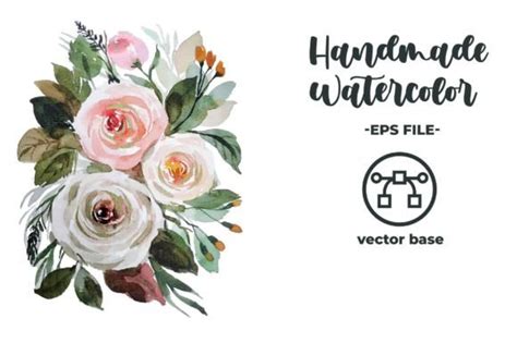 Watercolor Flower Bouquet Clip Art Graphic by ian_2201 · Creative Fabrica