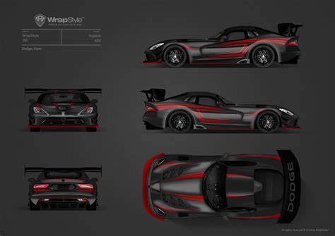 Dodge Viper - Red Stripe design | WrapStyle