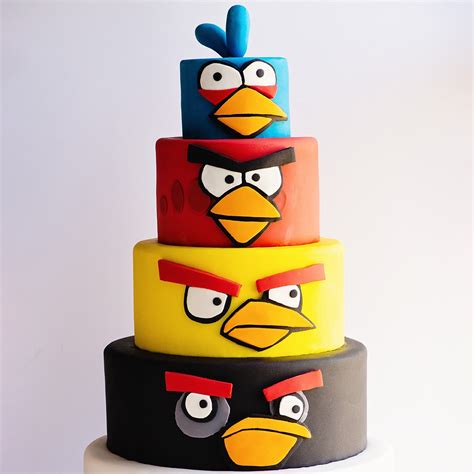 Angry Birds Birthday Cake - Ashlee Marie - real fun with real food