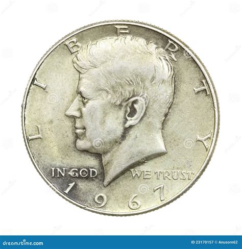 John F Kennedy Half Dollar stock image. Image of isolated - 23170157