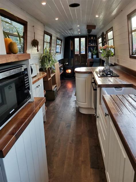 Love this x | Boat house interior, Boat interior design, Narrowboat interiors