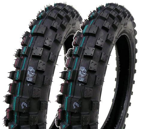 SET OF TWO: Mini Dirt Bike Tire 2.50-10 Front or Rear Tube Type Off ...