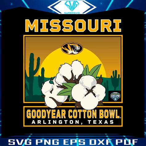 Missouri Tigers 2023 Good Year Cotton Bowl SVG