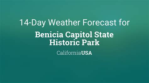 Benicia Capitol State Historic Park, California, USA 14 day weather forecast