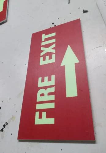 Rectangular Acrylic Fire Safety Sign, Color : Red at Rs 150 / Piece in ...