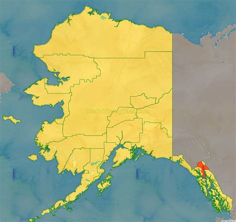 Map of Haines Borough, Alaska - Thong Thai Real