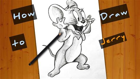 Jerry Sketch Drawing | Easy Step by Step tutorial | How to Draw Jerry Mouse - YouTube