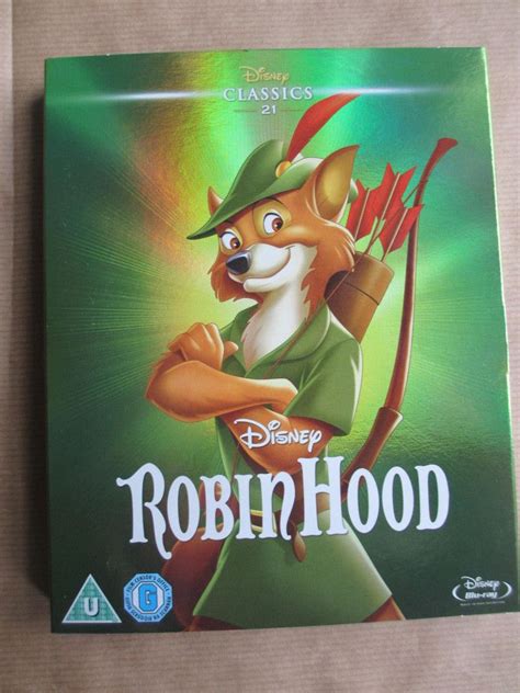 Robin Hood Disney Blu-ray with O-Ring Slipcover | Robin hood disney ...