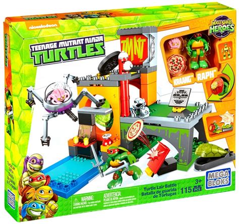 Mega Bloks Teenage Mutant Ninja Turtles Half Shell Heroes Turtle Lair ...