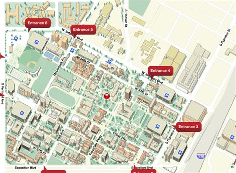 USC Campus Map Of Buildings