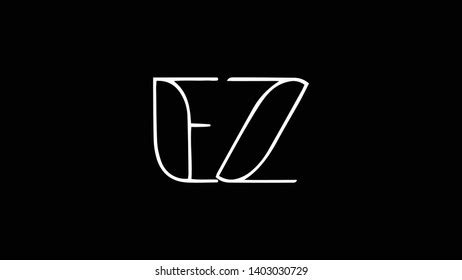 Ez Logo Design Template Vector Illustration Stock Vector (Royalty Free) 1403030729