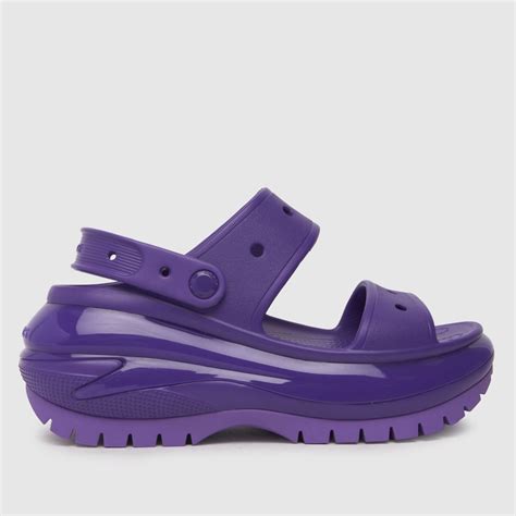 Crocs Mega Crush Sandals In Purple - ShoeFreak