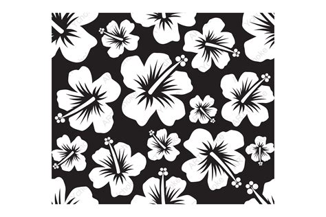 Hibiscus Hawaii Flower Pattern. SVG File Graphic by artychoke.design · Creative Fabrica