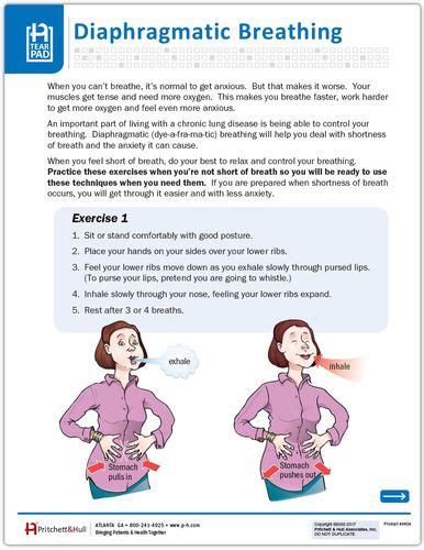 Diaphragmatic Breathing Tearpad (50 sheets per pad) | Diaphragmatic ...