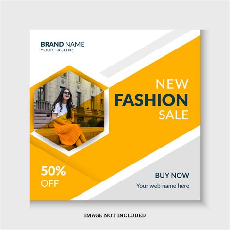 Fashion sale social media post and web banner design template - MasterBundles