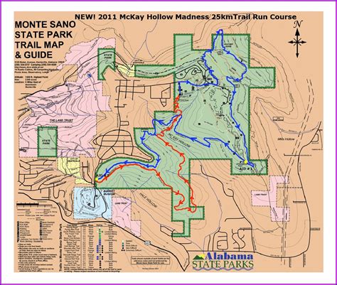 Monte Sano State Park Trail Map Map : Resume Examples