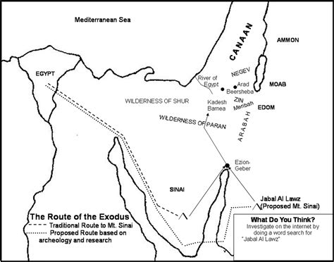 The Land Of The Exodus Bible Coloring Map Childrens Bible Activities | Images and Photos finder