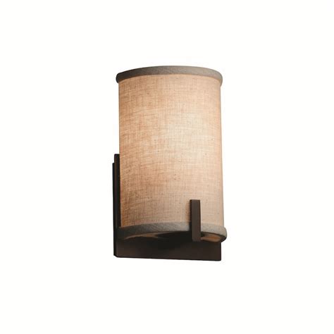 Justice Design Textile Century 1-light Dark Bronze ADA Wall Sconce ...