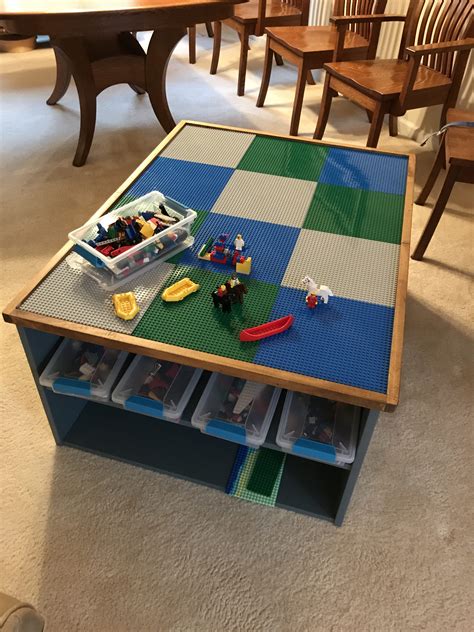 Plan for Lego Table with shelves | Bayne Custom Woodworking | Nashville Woodworker | Custom ...