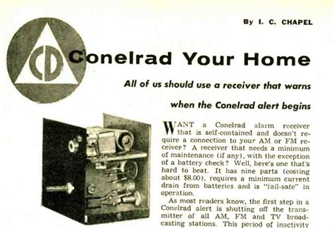 1958 Conelrad Monitor | OneTubeRadio.com