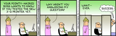 The Dilbert Strip for November 5, 2012 | Fun at work, 3d printing, Humor