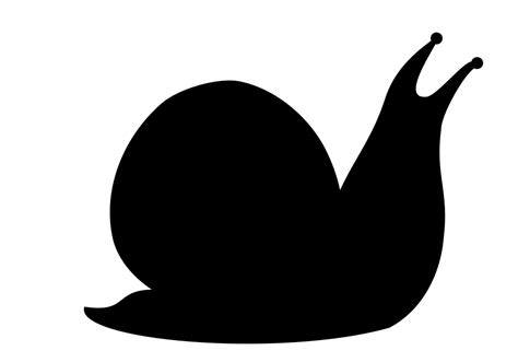 OnlineLabels Clip Art - Snail Silhouette