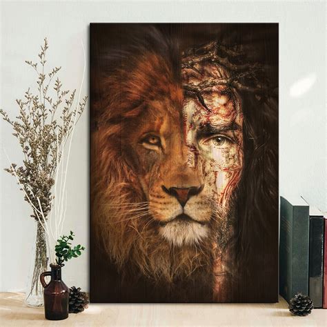 Jesus Lion of Judah Poster Son Of The King Poster Art Lion | Etsy