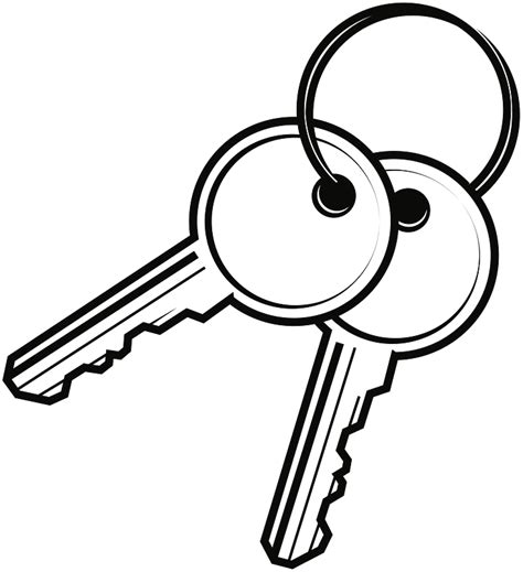 Keys On A Ring Clipart