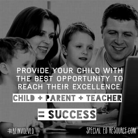 A Child, Parent And Teacher Working Together Creates Success ...