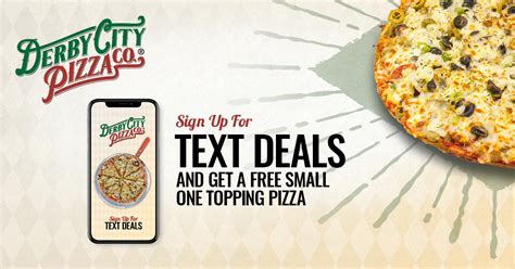 Text Deals - Derby City Pizza Co.