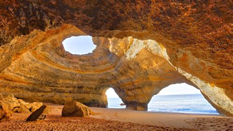 Benagil Cathedral caves at coast of Algarve, Lagoa, Portugal | Windows Spotlight Images