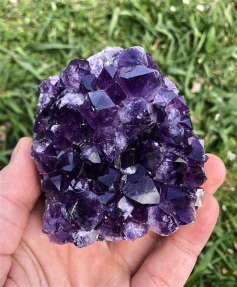 Raw Amethyst Crystal Cluster standing Raw Amethyst Stone - Etsy Australia