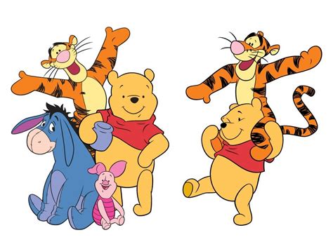 8 Winnie The Pooh and friends SVG Bundle | Pooh with friends Vector ...