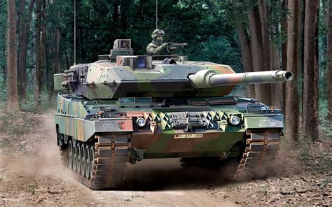 Download wallpapers Leopard 2A6, German main battle tank, modern tanks, Bundeswehr, Leopard 2 ...