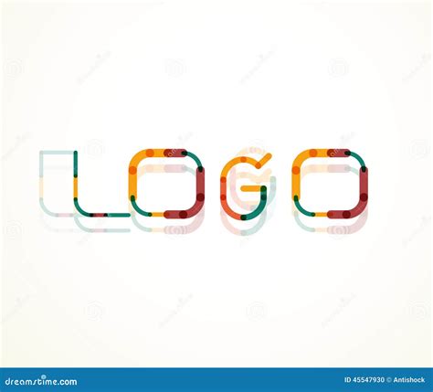 Logo word font design stock vector. Illustration of design - 45547930