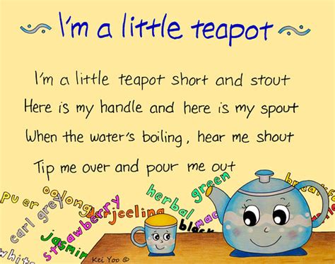 I Am A Little Teapot Nursery Rhyme Youtube - Riset