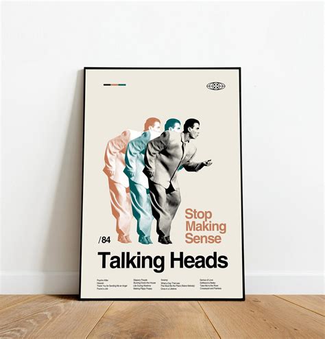 Talking Heads Stop Making Sense Poster Minimalist Print - Etsy