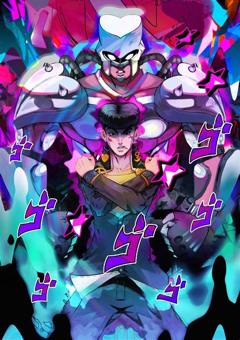 I drew Josuke and Crazy Diamond : r/StardustCrusaders