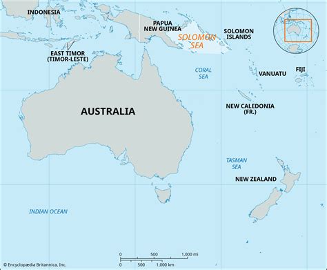 Solomon Sea | Map, Battle, Islands, & Depth | Britannica