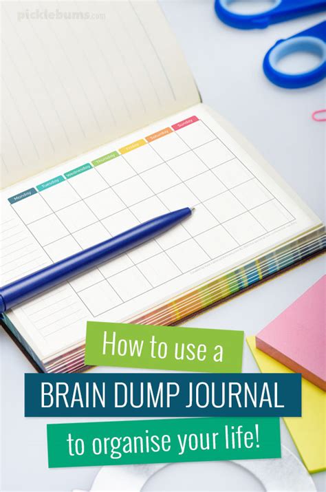 How to use a Brain Dump Journal to Organise your Life. - Picklebums