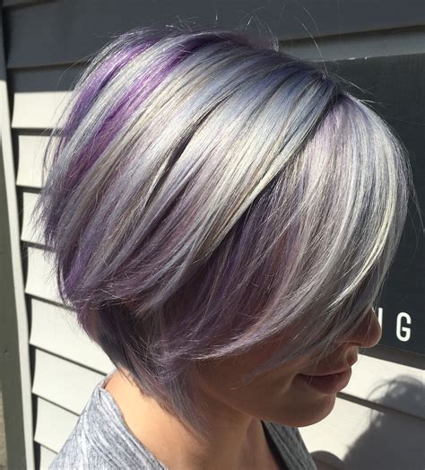 Lavender madness | Lavender grey hair, Grey hair dye, Purple grey hair