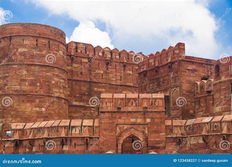 Agra fort stock image. Image of remember, fort, agra - 123458227