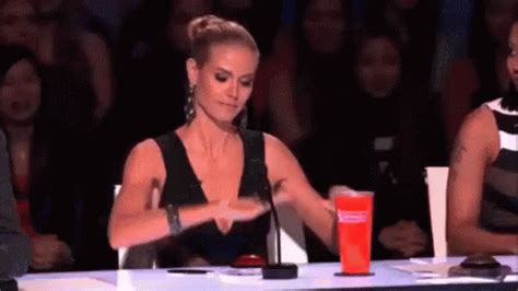 Buzzer GIF - Heidi Klum Buzzer AGT - Discover & Share GIFs