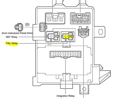 Toyota tail light relay
