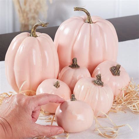 Bulk Case of 168 Assorted Pastel Pink Pumpkins - Fall and Halloween - Primitive Decor - Factory ...