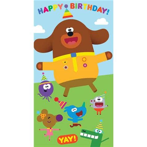 Hey Duggee Happy Birthday Card - Duggee Party - Next Day Delivery